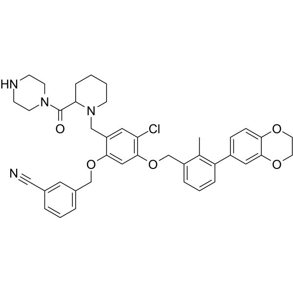 BMS-1166-N-piperidin-CO-N-piperazin CAS-nr.: 2447066-14-8