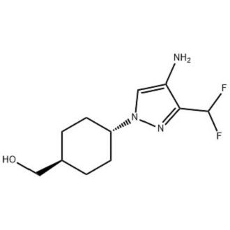 Sykloheksanmetanol, 4-[4-amino-3-(difluormetyl)-1H-pyrazol-1-yl]-, Trans-CAS-nr.: 2434841-21-9
