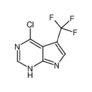 4-Klor-5-(trifluormetyl)-7H-pyrrolo[2,3-d]pyrimidin CAS-nr.: 1211520-73-8