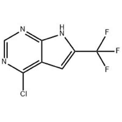 4-klor-6-(trifluormetyl)-7H-pyrrolo[2,3-d]pyrimidin CAS-nr.: 1830312-37-2